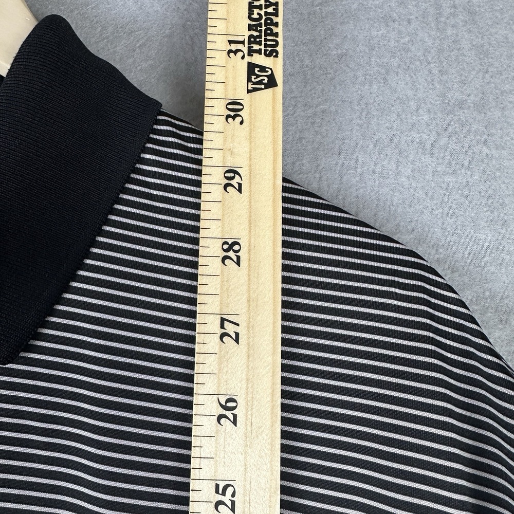 Grand Slam Polo Shirt Mens XL Black Striped Excellent Performance Short Sleeve - Picture 7 of 8
